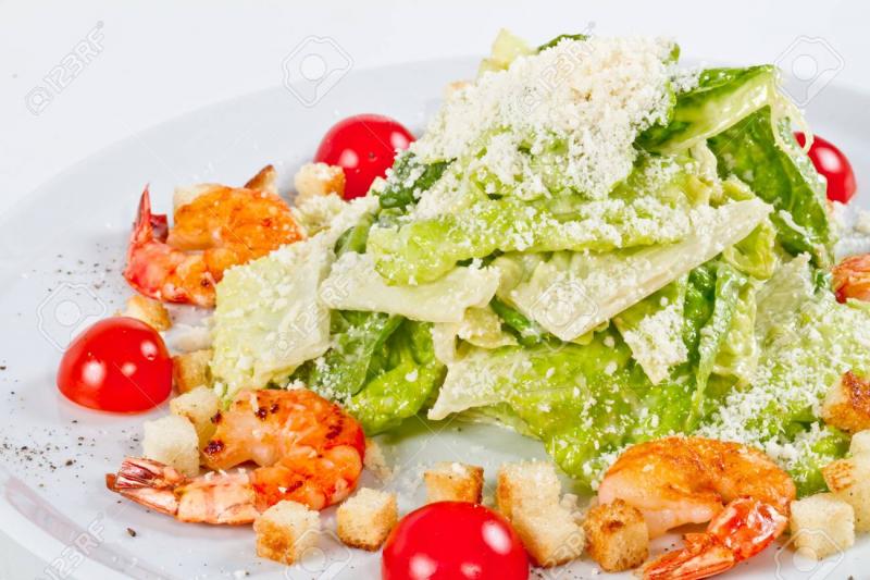 Salade César aux Crevettes