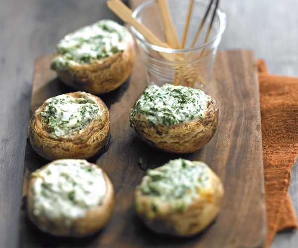 Champignons au fromage (10pcs) - Cheesy mushrooms